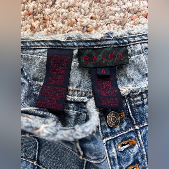 Patchwork Ralph Lauren jeans, size 6 fits like a XXS or XS super rare - Picture 5 of 5